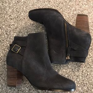 Cole Haan Navy Suede Booties